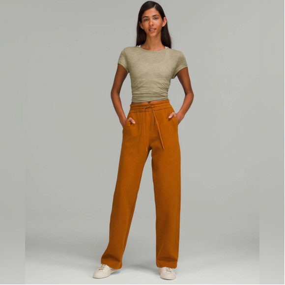 lululemon athletica Pants - Lululemon NWT Loungeful Straight Leg Pant in Butternut Brown Sz 14